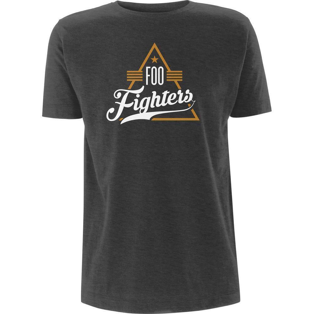 Foo Fighters Unisex T Shirt Triangle Heather Grey